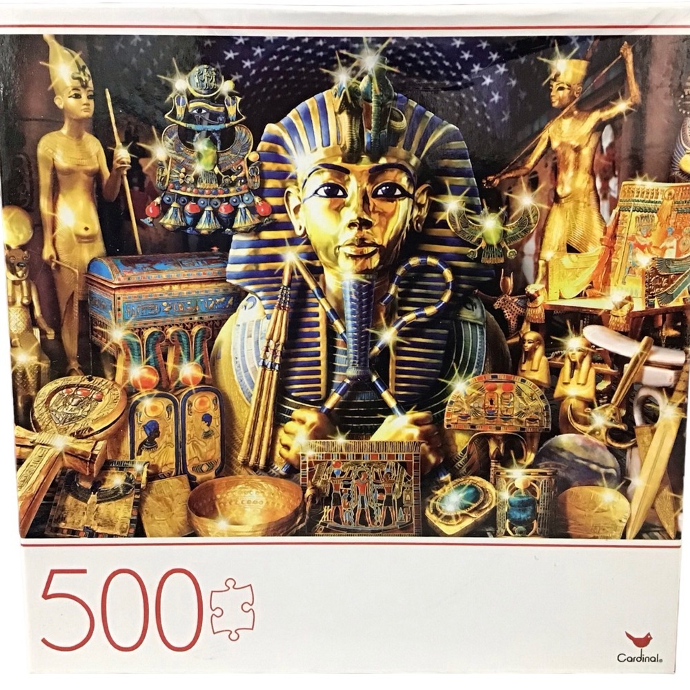 Cardinal Jigsaw Puzzle Treasures Egypt 500 Pieces Cardinal 24 x 18 6061203 Gold